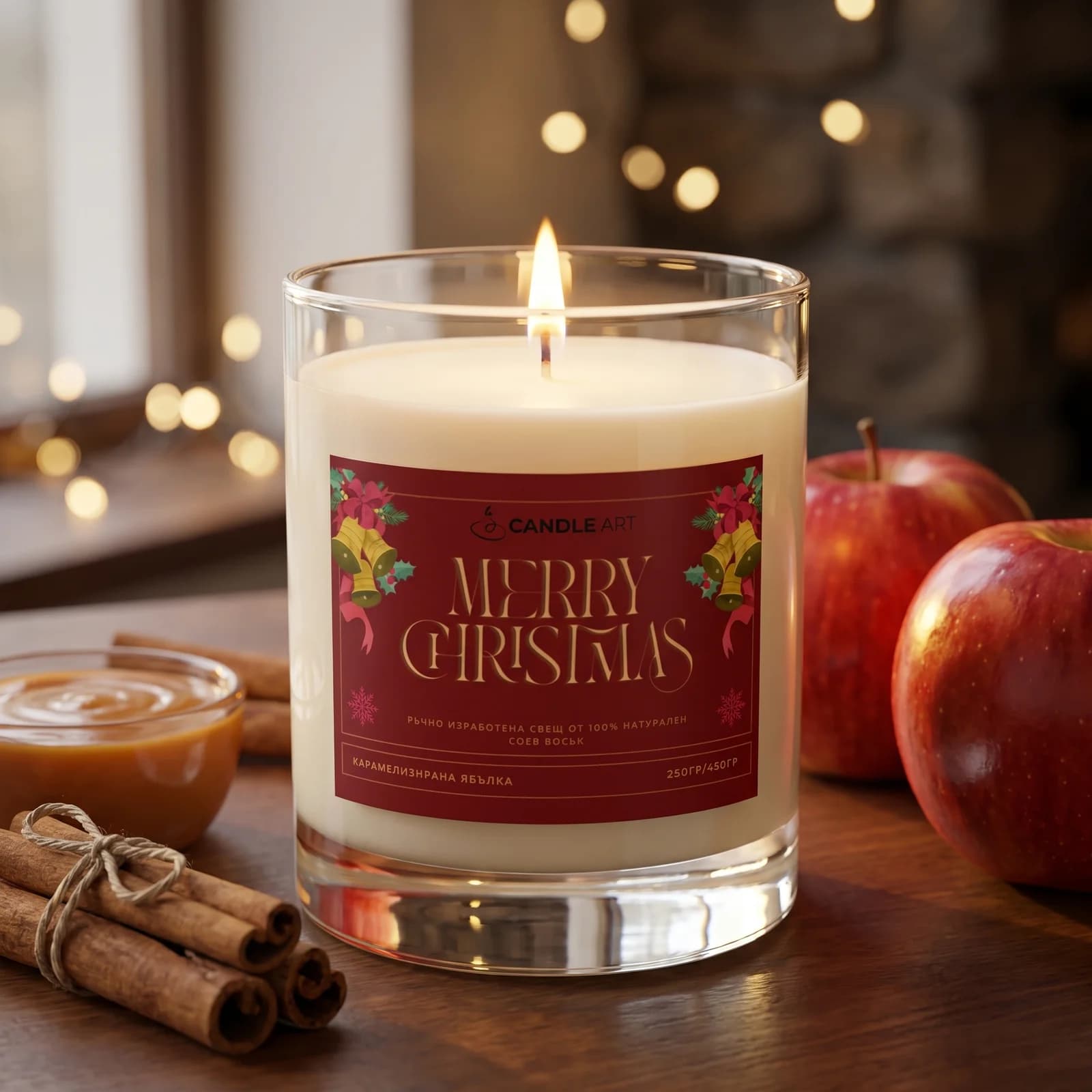Christmas Candle – Caramelised Apple